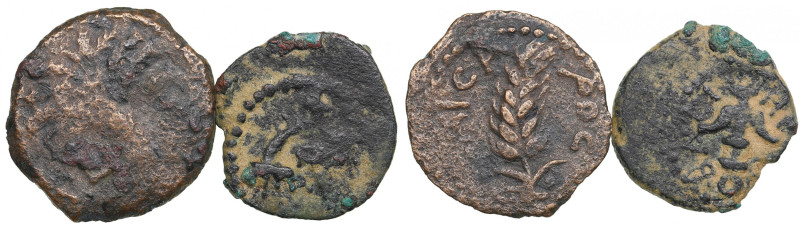Judaea AE Prutah - Augustus/Coponius 6 AD & Herod I BC 21-12 (2)
Various conditi...