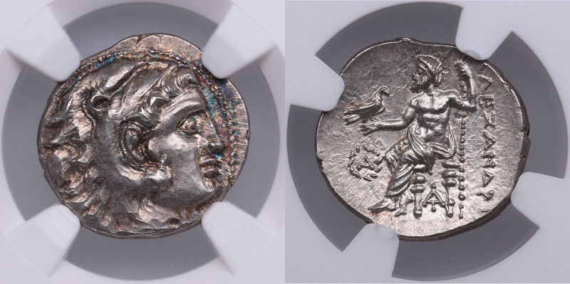 Kingdom of Macedon AR Drachm - Alexander III 336-323 BC - NGC MS
Strike: 5/5; Su...