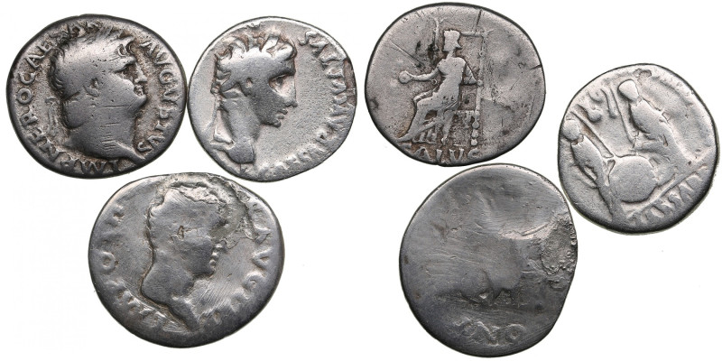 Lot of Roman Empire AR Denarius (2 BC - AD 68) (3)
Various condition. Sold as se...