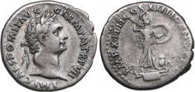 Roman Empire AR Denarius 88 AD - Domitan (AD 81-96)
3.19g. 19mm. VF/VF. RIC 576. Obv. Laureate head right. IMP CAES DOMIT AVG GERM P M TR P VII. Rev. ...