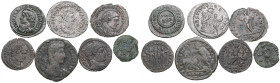 Small coll. of coins: Roman Empire AE (7)
Various condition.