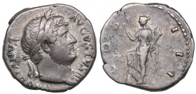 Roman Empire AR Denarius - Hadrian (AD 125-128)
3.33g. 17mm. VF/VF. Some luster. RIC 169, BMC 381. Obv. Laureate head right. HADRIANVS AVGUSTVS. Rev. ...