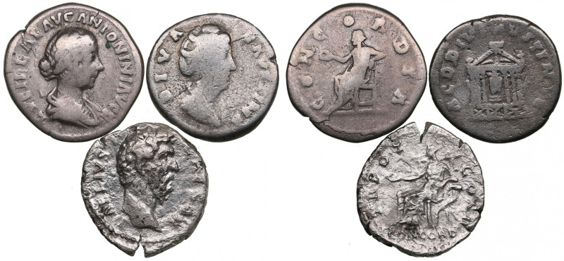 Lot of Roman Empire AR Denarius (AD 137-166) (3)
Various condition. Sold as seen...