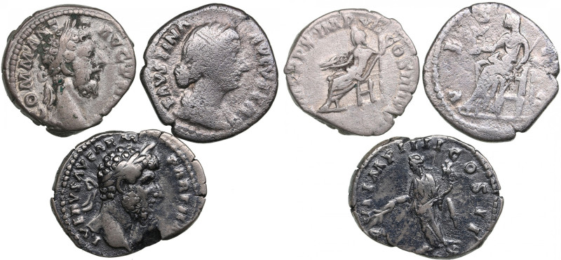 Lot of Roman Empire AR Denarius (AD 161-185) (3)
Various condition. Sold as seen...