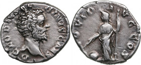 Roman Empire AR Denarius AD 193 - Clodius Albinus (AD 193-195)
2.86g. 18mm. VF/VF-. RIC 1A, RSC 58. Obv. Bare head right. D CLODIVS ALBINVS CAES. Rev....