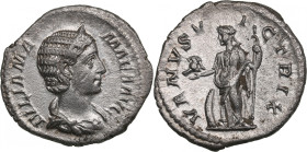 Roman Empire AR Denarius - Julia Mamaea (AD 231)
2.68g. 19mm. XF/VF. Some luster. RIC 358(Severus Alexander). Obv. Draped bust right, wearing stephane...