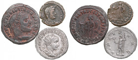 Small lot of coins: Roman Empire (3)
Various conditionRoman Empire AR Denarius 22mm  - Gordian III (AD 238-244)Roman Empire, Rome Æ 27mm - Constantini...