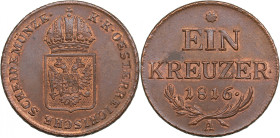 Austria 1 Kreuzer 1816 A - Francis I of Austria (1804-1835)
8.86g. UNC/AU. Beautiful lustrous specimen.