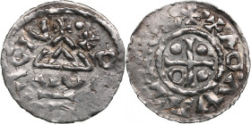 Bohemia and Moravia AR Denar - Boleslav II (967-999)
1.11g. XF/AU. Some luster. Cash 32v., cfŠmerda 4.