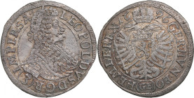 Bohemia 3 Kreuzer 1696 - Leopold I (1657-1705)
1.09g. AU/XF. Mint luster.