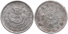 China, Kirin 10 cents
2.66g. VF/XF. Some luster. 