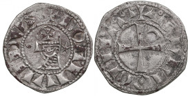 Crusader states, Antiochia AR Denier - Bohemond IV (1201-1216, 1219-1233)
0.90g. VF/VF. Metcalf, Crusades 1995.