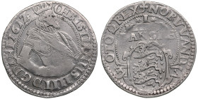 Denmark 1 Mark Dansk 1617 - Christian IV (1588-1648)
8.26g. VF/VF. Some luster.