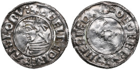 England AR Penny - Aethelred II (978-1016)
1.57g. F/F. Fragile, glued. S 1154, North 777.