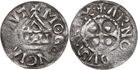 Carolingians AR Denier - Arnol de Carinthia. As King of East Francia (Germany) (887-899)
1.30g. VF/VF. MG 1533, Slg. Walther 6, Slg. Pick 9.