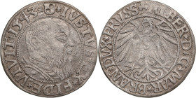 Germany, Prussia 1 Groschen 1543 - Albert I (1525-1568)
1.60g. VF/VF.