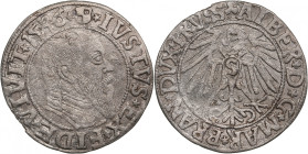 Germany, Prussia 1 Groschen 1546 - Albert I (1525-1568)
1.38g. VF/VF.