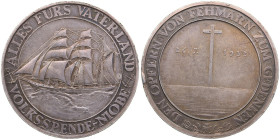 Germany, Weimar Republic Medal 1932 - Sinking of the training ship Niobe
24.83g. 36mm. AU/AU. Gorgeous specimen with dine luster and colorful toning. ...