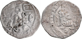 Golden Horde. Mint Saray. Anonymous issue Töle Buqa khan (686-690 / 1287-1291) temp. AR Dirham 68x AH (686 - AD 1287-88).
1.46g. VF/VF. Ref: Zeno 1094...
