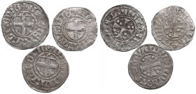 Small lot of Reval Artig - Konrad von Vietinghof (1401-1413) (3)
Various condition. Haljak 35.