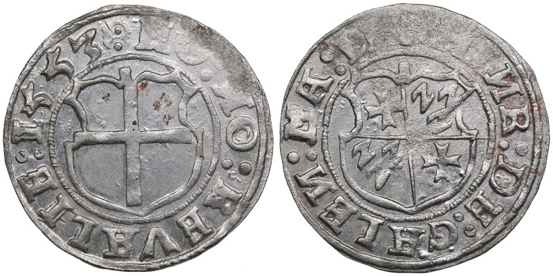 Reval Ferding 1553 - Heinrich von Galen (1551-1557)
2.74g. UNC/XF. Mint luster. ...