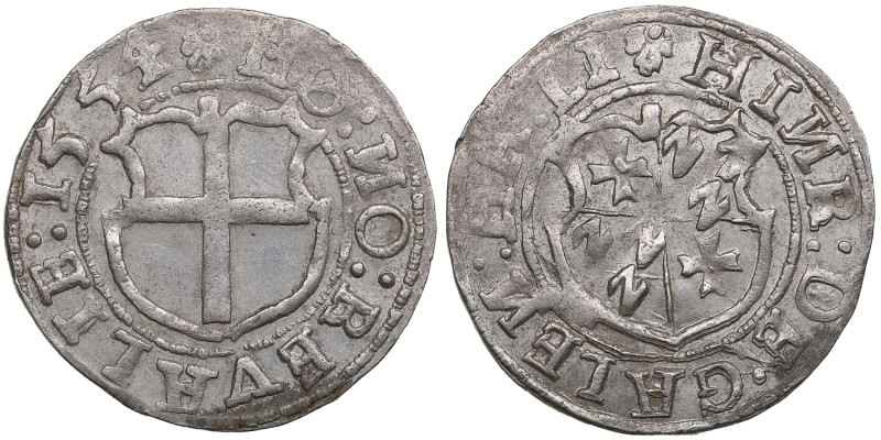 Reval Ferding 1554 - Heinrich von Galen (1551-1557)
2.83g. AU/AU. Mint luster. H...