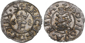 Reval, Sweden Schilling 1568 - Eric XIV (1560-1568)
0.90g. AU/AU.