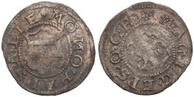 Haapsalu (Hapsal), Denmark Schilling ND (1563) - Duke-Bishop Magnus (1560-1578)
0.64g. VF/VF. Haljak 712. Rare!