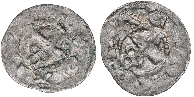 Dorpat Pfennig/ Lübische ND - Dietrich III Damerov (1379-1400)
0.28g. AU/AU. Min...