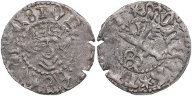 Dorpat Schilling ND - Johannes II Bertkow (1473-1485)
0.97g. AU/AU. Mint luster. Haljak 562 3R var. Extremely rare!