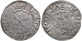 Dorpat Ferding ND - Hermann II Wesel (1552-1558)
2.78g. UNC/AU. Mint luster. Rare state of preservation. Haljak 686 R. Rare!