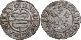 Riga Schilling 1540 - Hermann Brüggenei-Hasenkamp (1535-1549)
0.91g. AU/AU. Mint luster. Haljak 300.