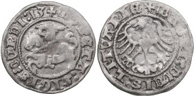 Polish-Lithuanian Commonwealth 1/2 Grosz 1513 - Sigismund I the Old (1506-1548)
1.14g. F/VF.  Ivanaskas 1S72-4.