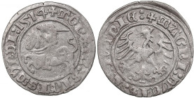 Polish-Lithuanian Commonwealth 1/2 Grosz 1514 - Sigismund I the Old (1506-1548)
1.14g. VF/VF. Ivanaskas 1S102-3