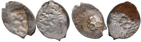Russia, Moscow AR Denga СЛ - Ivan III Vasilievich (1462-1505) (2)
Various condition. Mint errors - full brockage. Obv. Flower. / Rev. Blanc. H&P 3114....