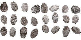 Collection of Russia Silver Wire Kopecks - Peter I, the Great (1682-1721) (12)
Various condition. Die variations.