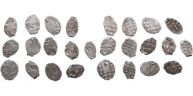 Collection of Russia Silver Wire Kopecks - Peter I, the Great (1682-1721) (13)
Various condition. Die variations.