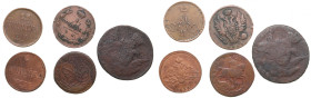 Lot of coins: Russia Kopecks (5)
Various condition.