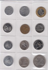 Small collection of world coins: Polynesie, Galapagos Islands, Zimbabwe, New Zealand, Djibouti, Eritrea, Bahamas, Israel, UK(49)
Various condition.