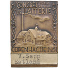Denmark, Estonia Badge 1931
15.15g. 27x38mm. Congres International De LAITERIE. Copenhague 1931. V. Sepp Estland.