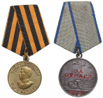 Russia, USSR Medals (2)
Various condition. Medal "For Courage"; Medal "For the Victory over Germany in the Great Patriotic War 1941–1945".