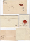Estonia, Russia - Group of prephilately envelopes 1792, 1834, 1835, 1844, 1877 (5)
Various condition. Sold as seen, no return.