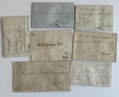 Estonia, Russia - Group of prephilately envelopes 1801, 1837, 1845, 1847, 1850, 1854, 1876 (7)
Various condition. Sold as seen, no return.