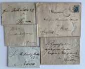 Estonia, Russia - Group of envelopes 1813, 1820, 1823, 1898, ? (5)
Various condition. Sold as seen, no return.