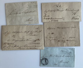 Estonia, Russia - Group of prephilately envelopes 1848, 1851, 1852, 1862, 1877 (5)
Various condition. Sold as seen, no return.