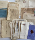 Group of envelopes (mostly court related), documents, receipt, membership cards etc - Estonia, Russia, Finland
Sold as seen, no return.