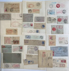 Group of Estonia envelope cutouts with commercial & registered letter stamps
Various condition. Sold as seen, no return.