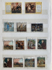 Collection of stamps: Art - Different countries
Sold as seen, no return. Album with ten two-sided sheets with stamps. Please check photos on our websi...