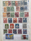 Collection of stamps: Mostly Estonia, including cancelled stamps and forgeries.
Sold as seen, no return. Album with 16 filled two-sided sheets with st...