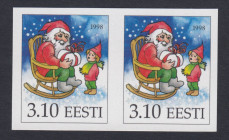 Estonia stamps, Christmas, 1998, Imperforate
Never sold over the counter. Printers test? Original paper with glue.
